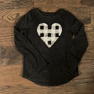 Girls Cat & Jack Heart Shirt
